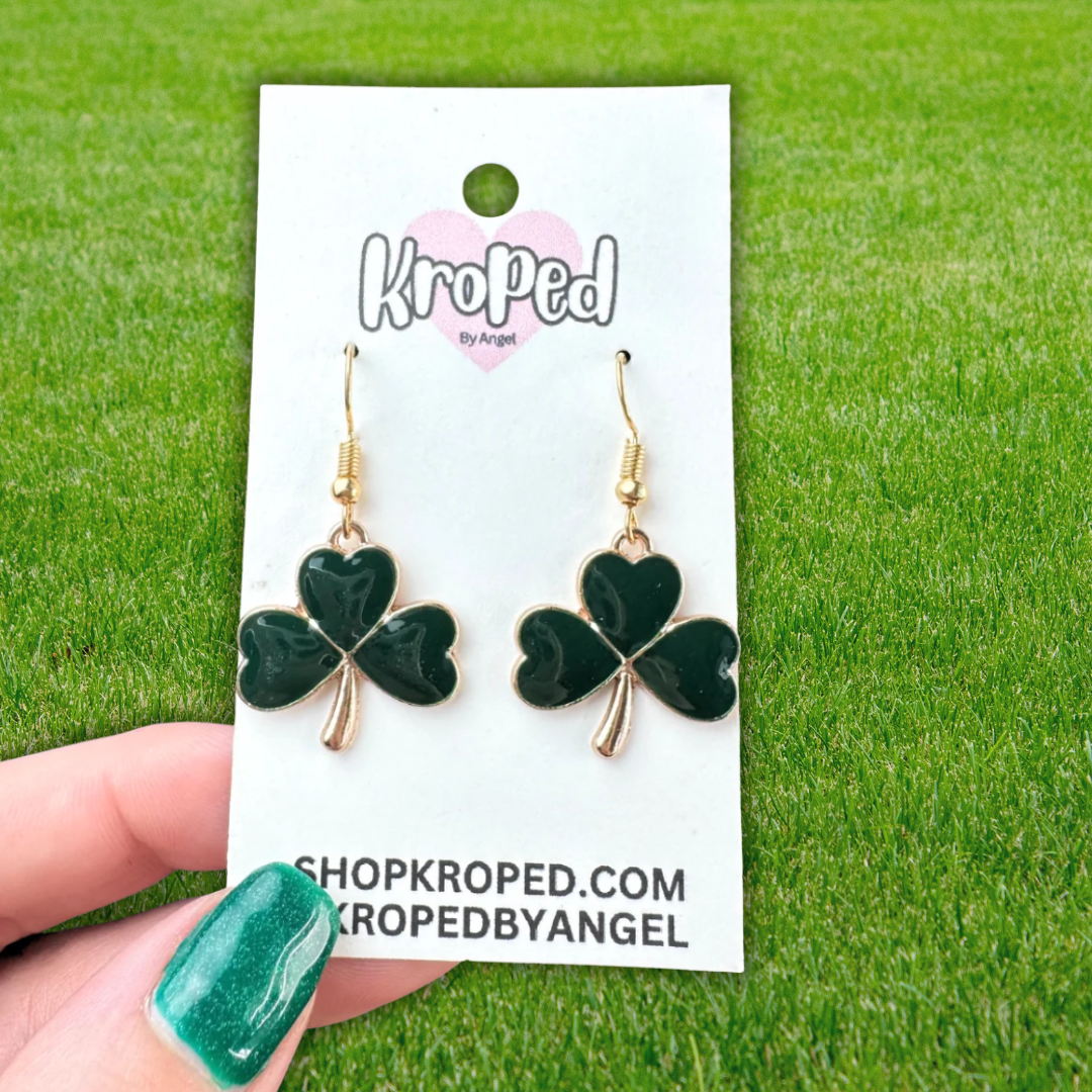 Heart Shamrock Earrings -More Colors