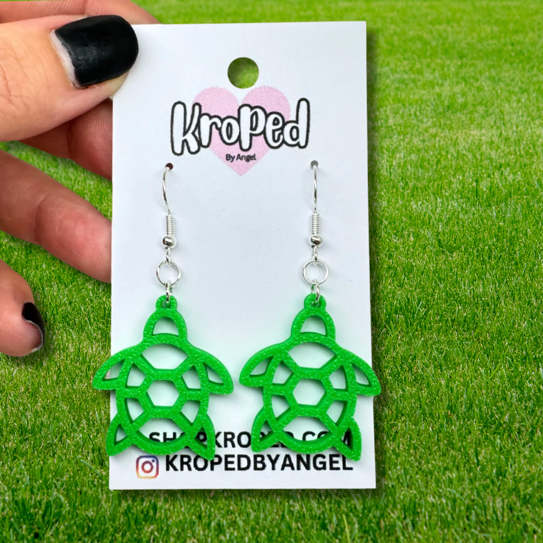 Turtle Outline Earrings