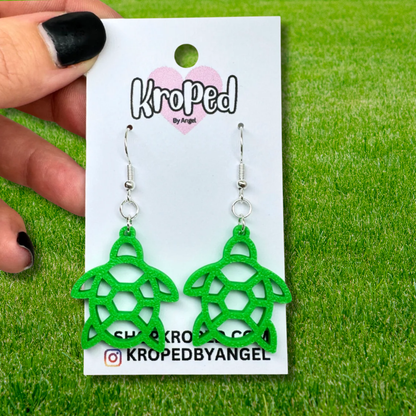 Turtle Outline Earrings
