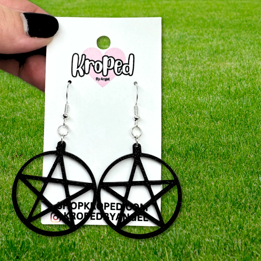 Pentagram Star Earrings