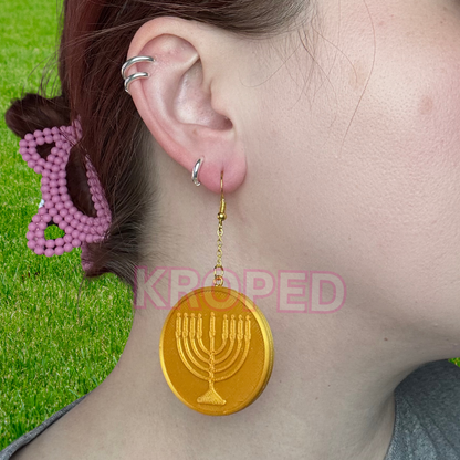 Gelt Coin Earrings