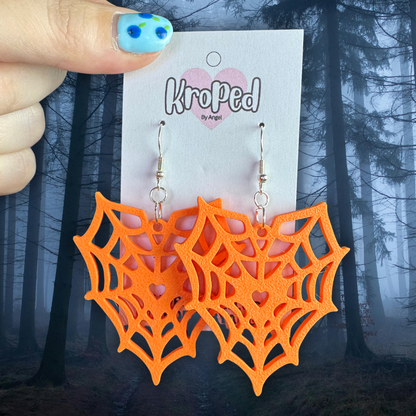 Heart Spiderweb Earrings