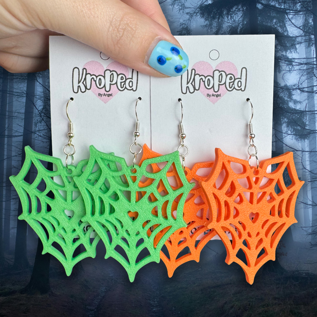 Heart Spiderweb Earrings