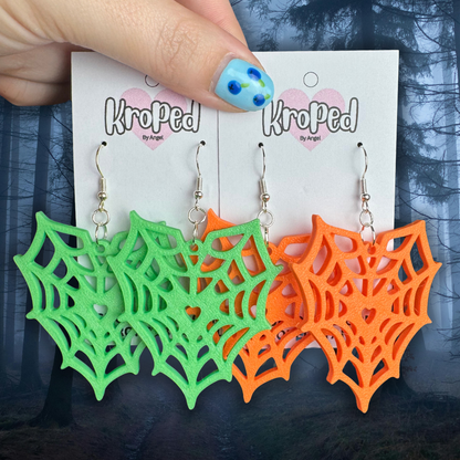 Heart Spiderweb Earrings