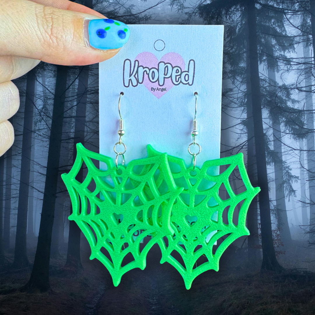 Heart Spiderweb Earrings