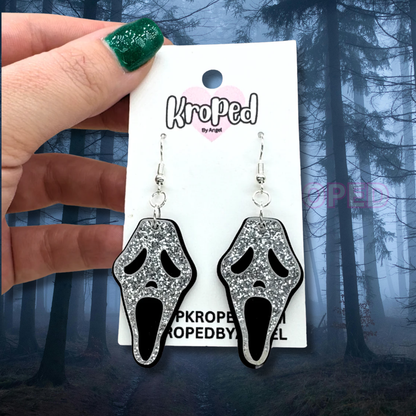 Glitter Ghost Earrings