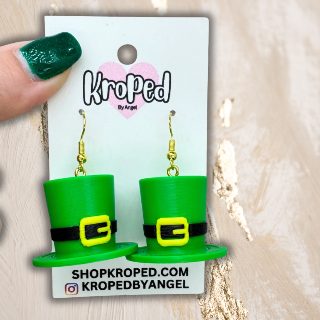 Leprechaun Top Hat Earrings