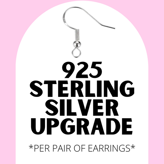 925 Sterling Silver Hardware EARRING UPGRADE
