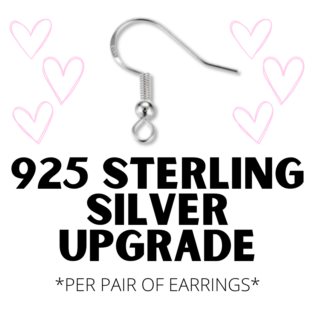 925 Sterling Silver Hardware EARRING UPGRADE