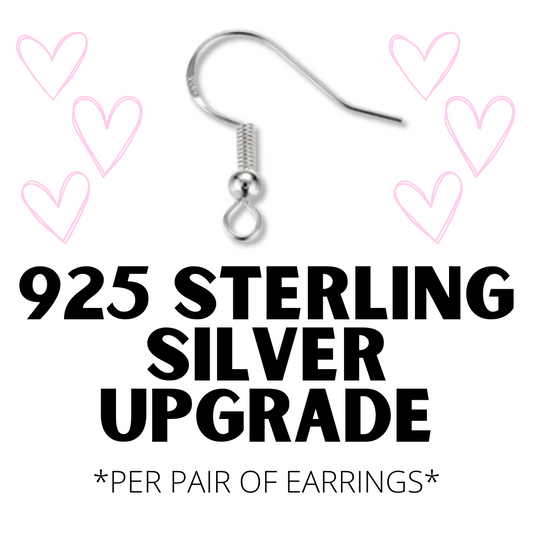 925 Sterling Silver Hardware EARRING UPGRADE