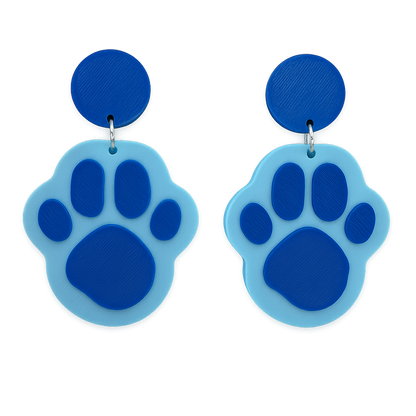 Paw Print Dangle Earrings