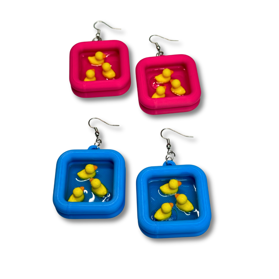 Duck Pool Earrings