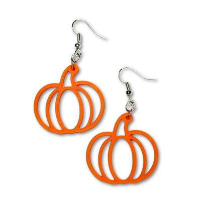 Pumpkin Outline Earrings