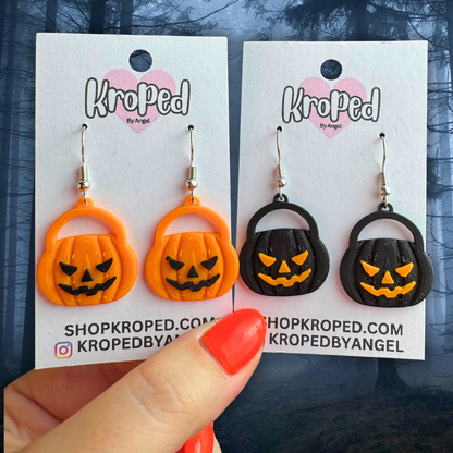 Pumpkin Bucket Earrings