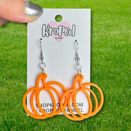 Pumpkin Outline Earrings