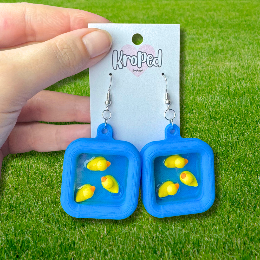 Duck Pool Earrings