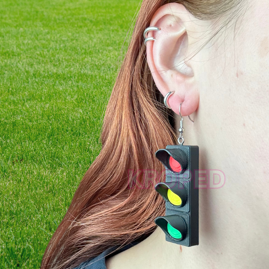 Traffic Light Earrings