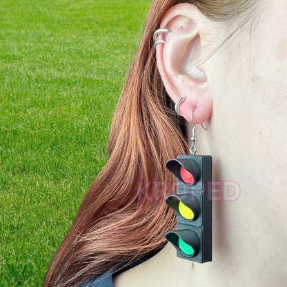 Traffic Light Earrings