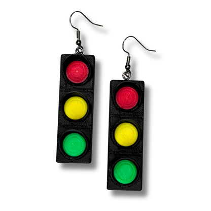 Traffic Light Earrings