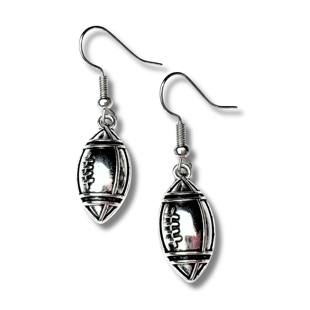 Football Charm Earrings