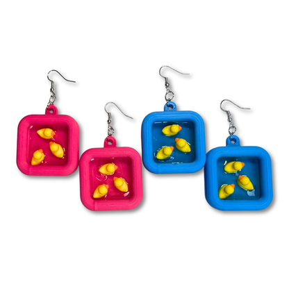 Duck Pool Earrings