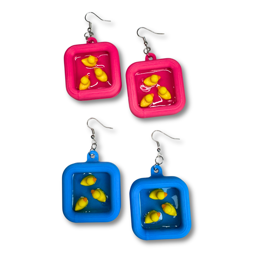 Duck Pool Earrings