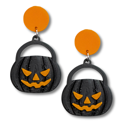 Pumpkin Bucket Earrings