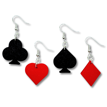 Poker Earring 4-Pack