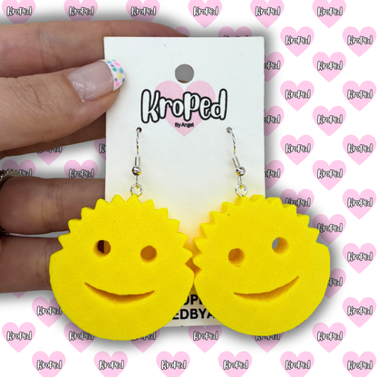 Smiley Sponge Earrings
