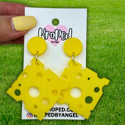 Cheese Slice Earrings