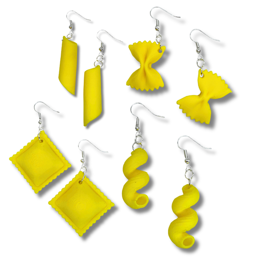 Pasta Noodle Earrings