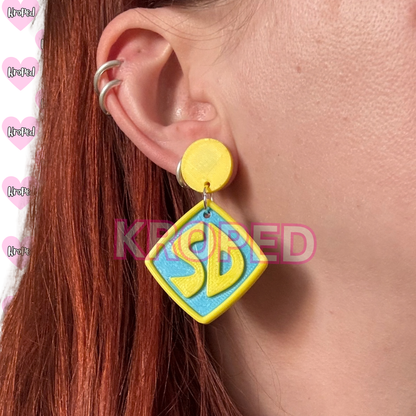 Dog Tag Earrings