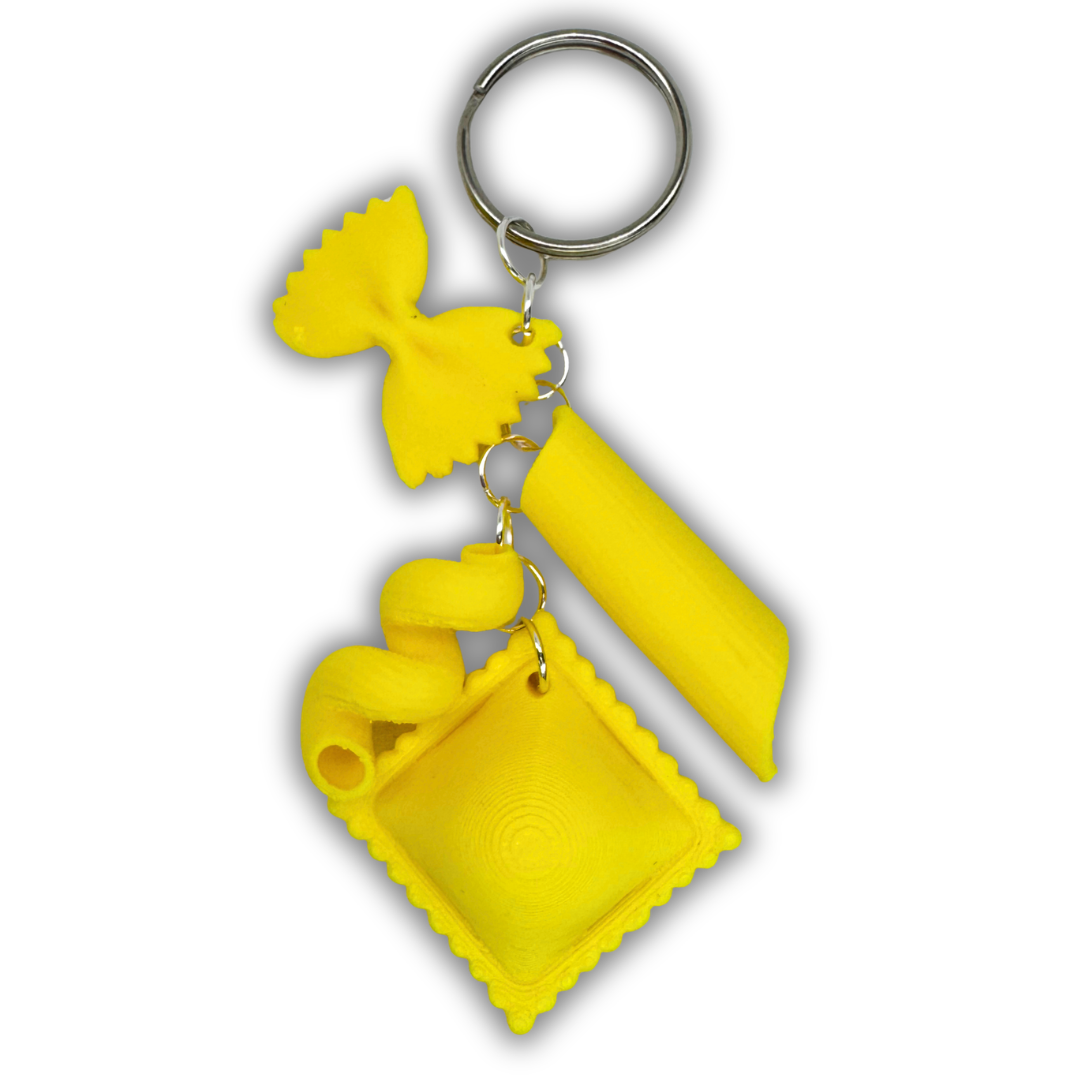 Pasta Noodle Keychain
