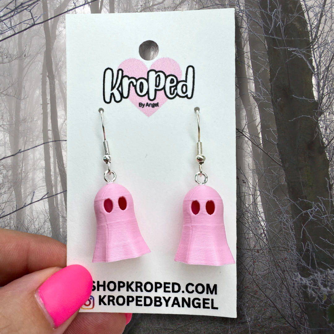 Tiny Ghost Earrings