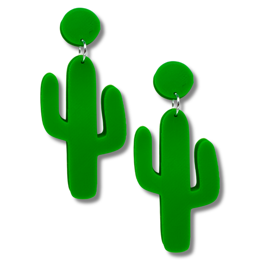 Cactus Stud Dangle Earrings