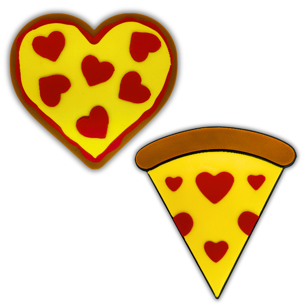 Heart Pizza Magnets