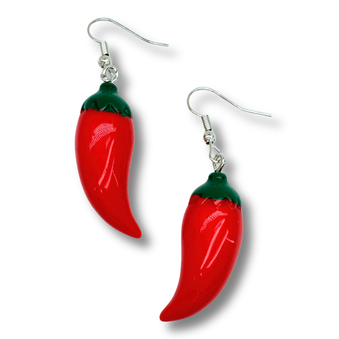 Red Chili Pepper Earrings