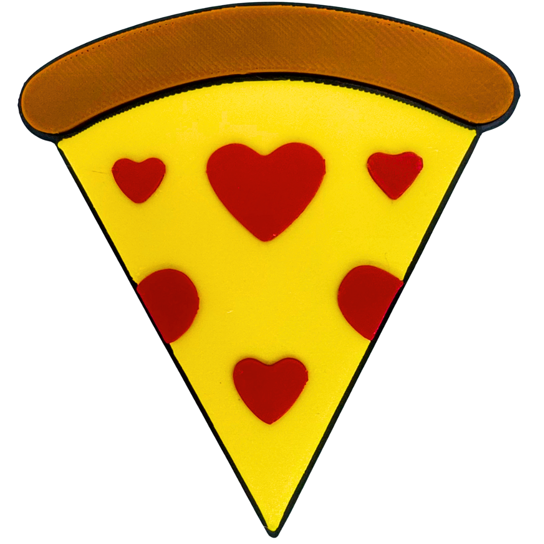 Heart Pizza Magnets