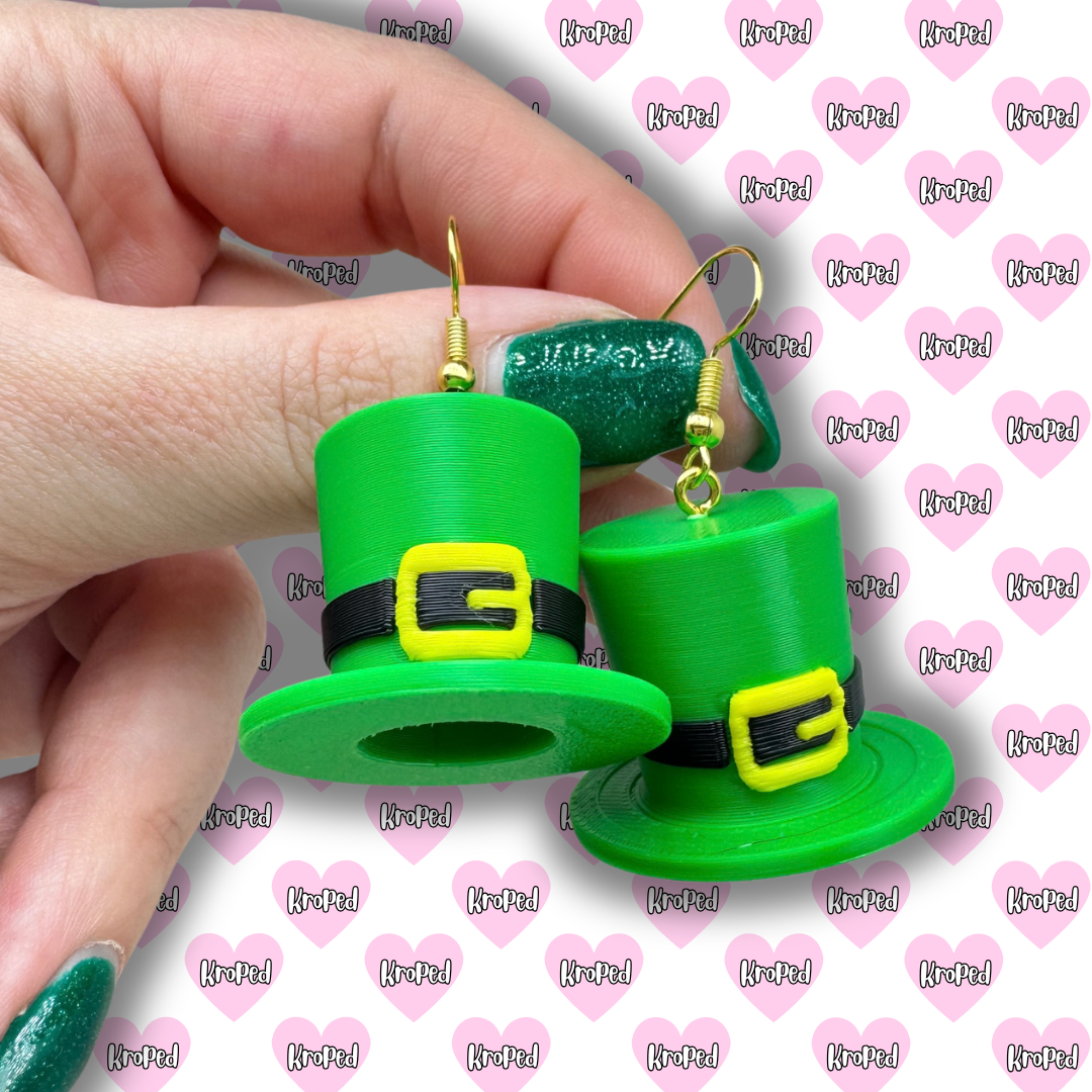 Leprechaun Hat Earrings