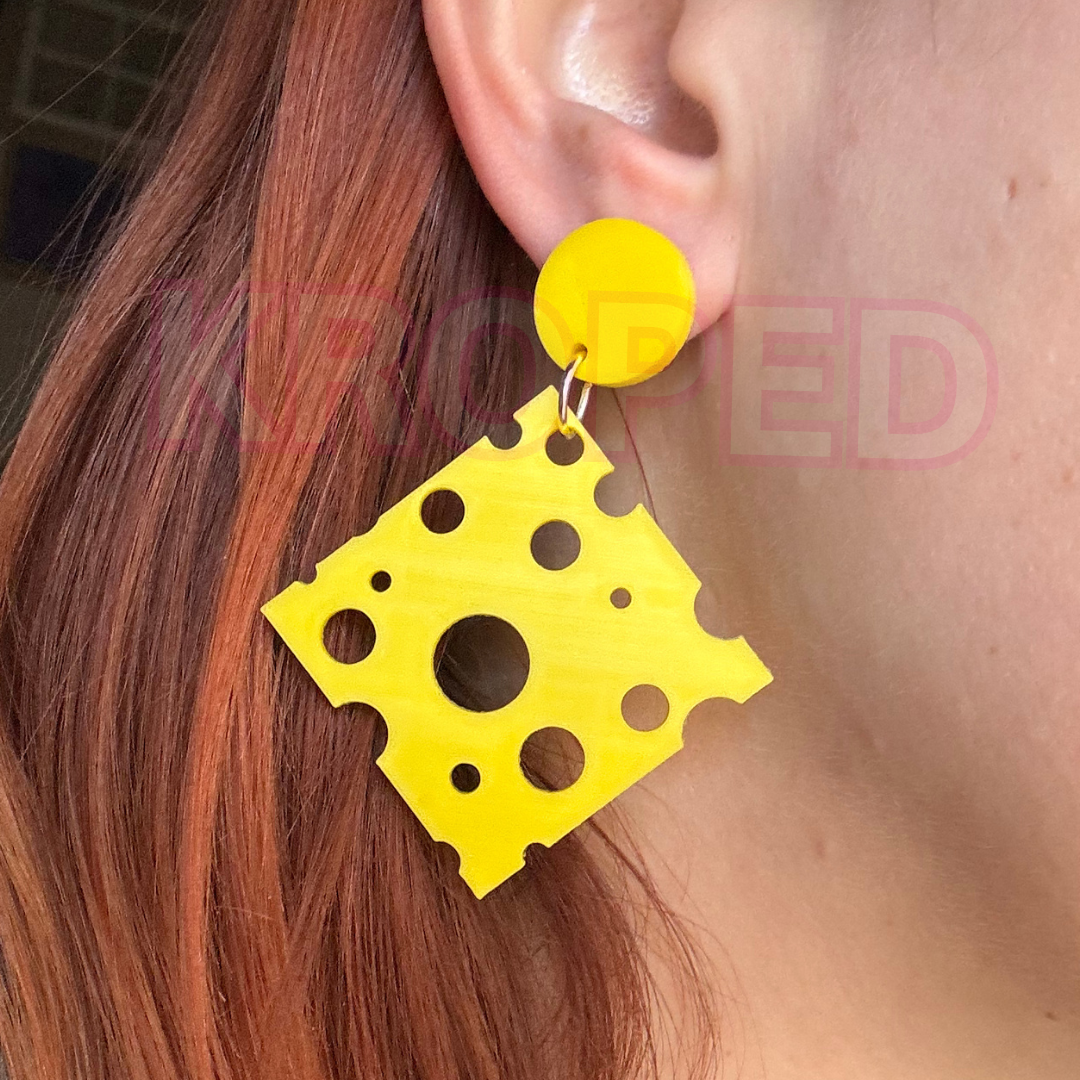 Cheese Slice Earrings