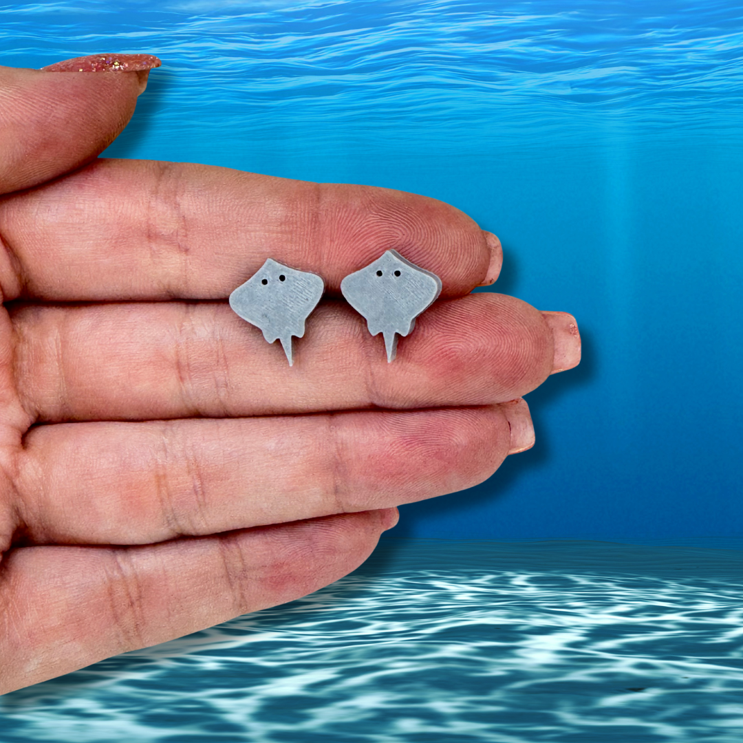 Stingray Stud Earrings