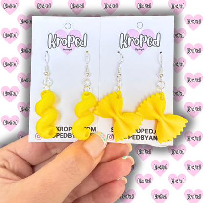 Pasta Noodle Earrings