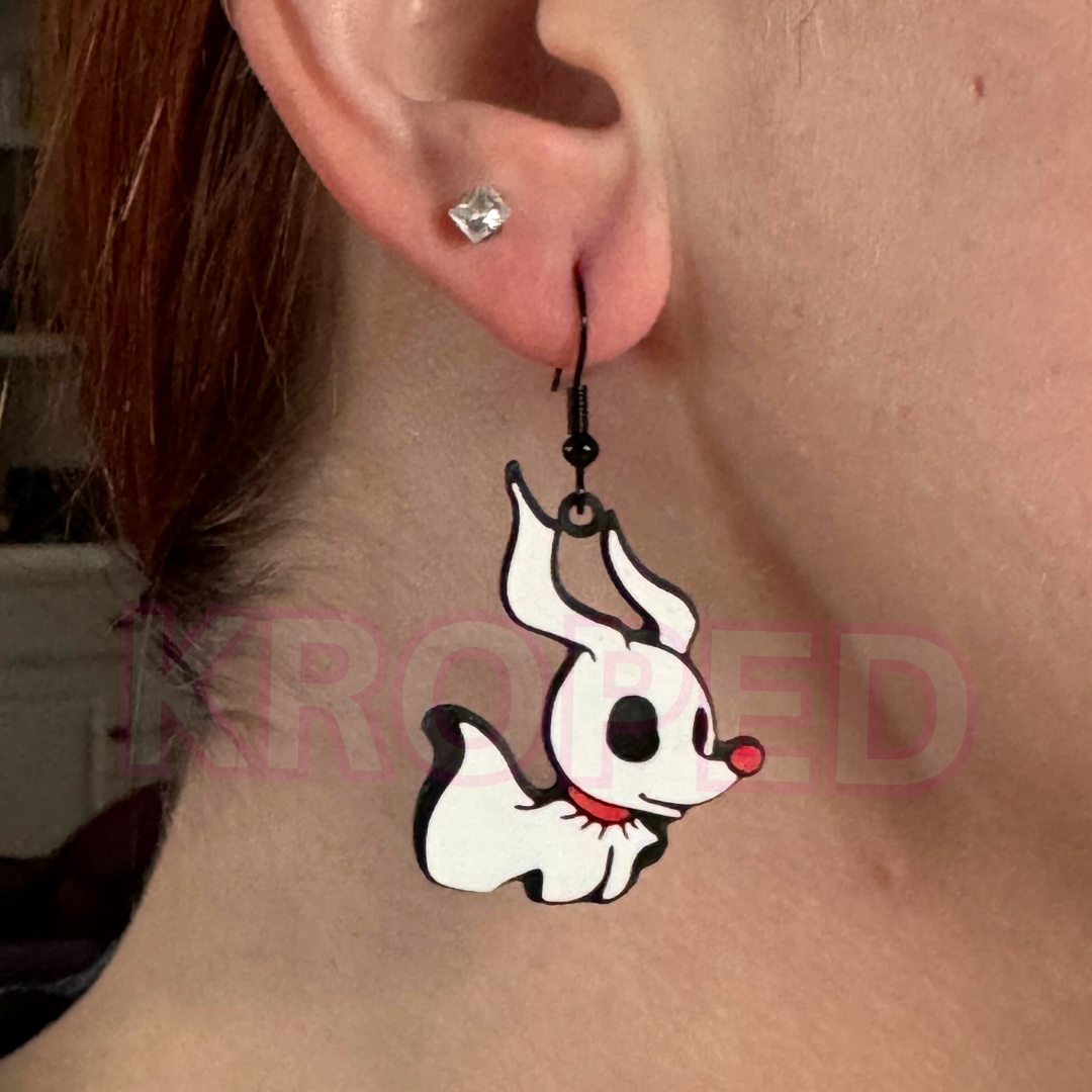 Ghost Dog Earrings