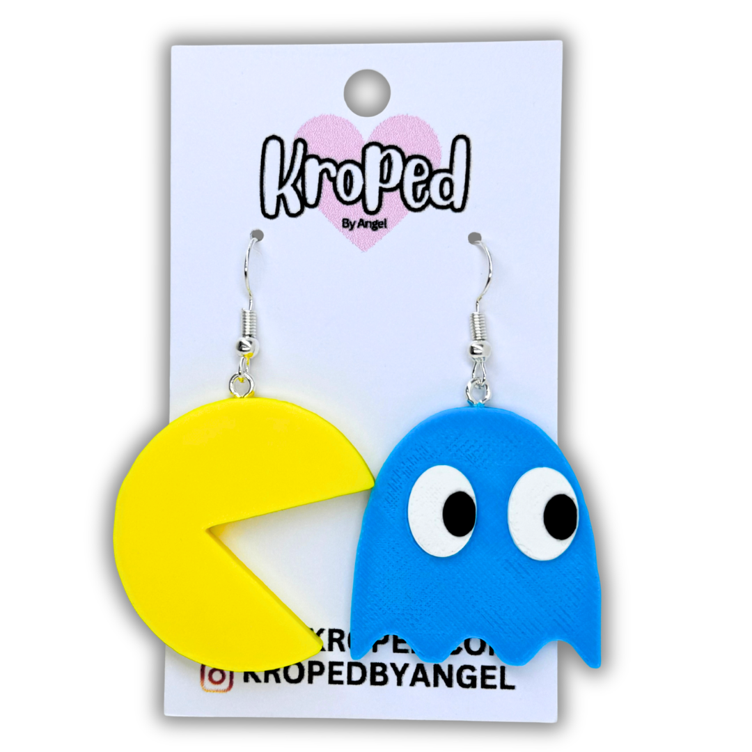 Retro Ghost Game Earrings