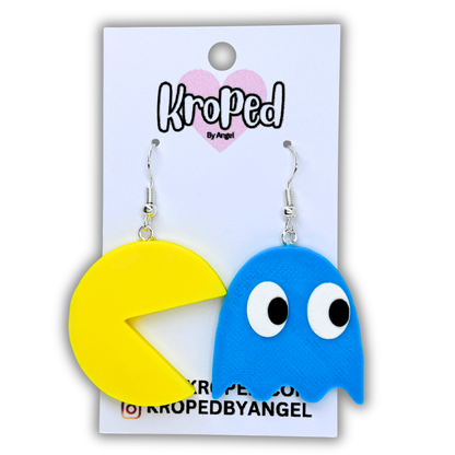 Retro Ghost Game Earrings