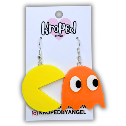 Retro Ghost Game Earrings