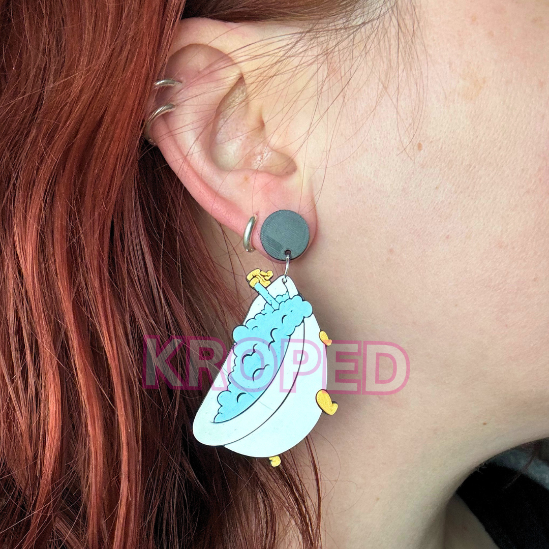 Bathtub and Toaster Earrings