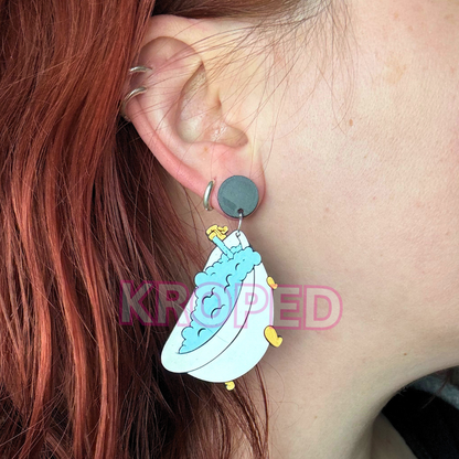 Bathtub and Toaster Earrings