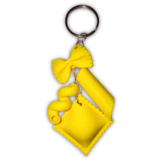 Pasta Noodle Keychain