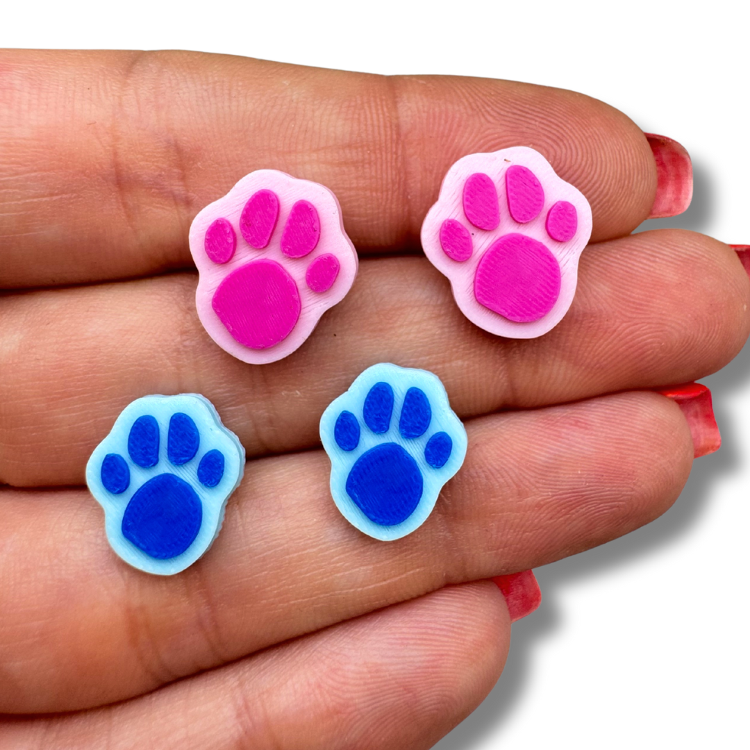 Cat Paw Cartoon Stud Earrings